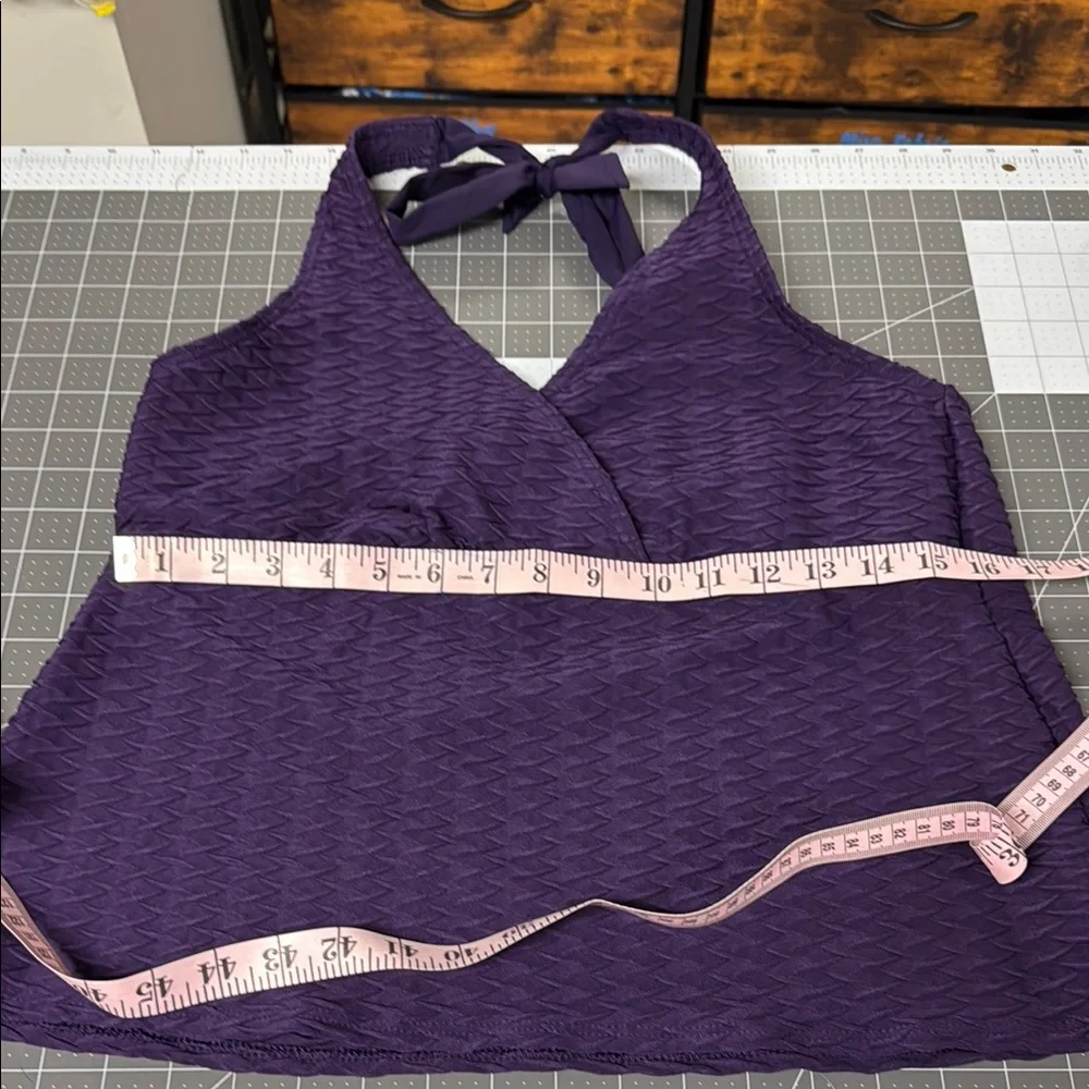 Purple Land’s End Tankini Halter Top - Picture 5 of 6
